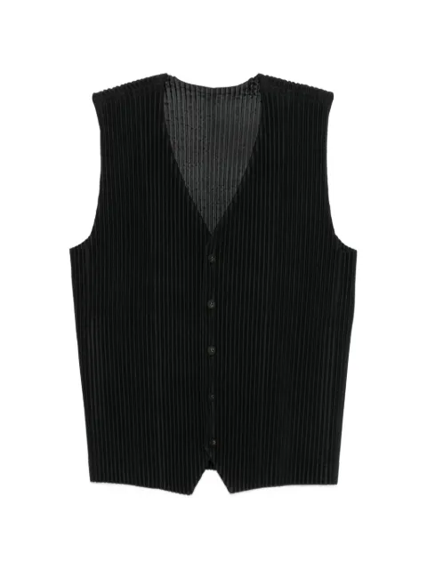 Homme Plissé Issey Miyake pleated V-neck vest