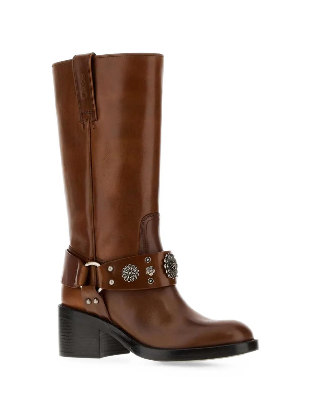 Chloé Dakota studded leather boots Bruin