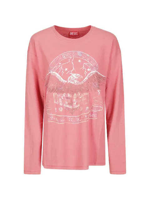 Diesel long-sleeve T-shirt with concert graphics