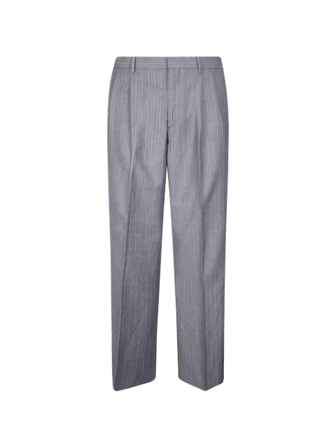 Sunflower pleated pinstripe trousers