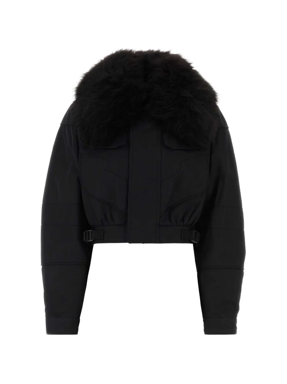 DSQUARED2 faux-fur collar padded jacket - Nero