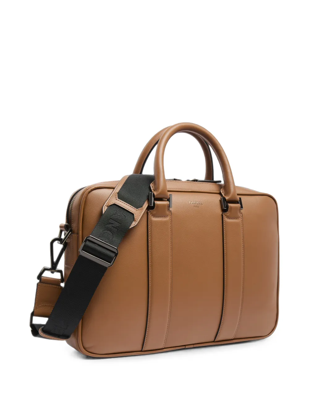 Lancel Edgard leren aktetas Bruin