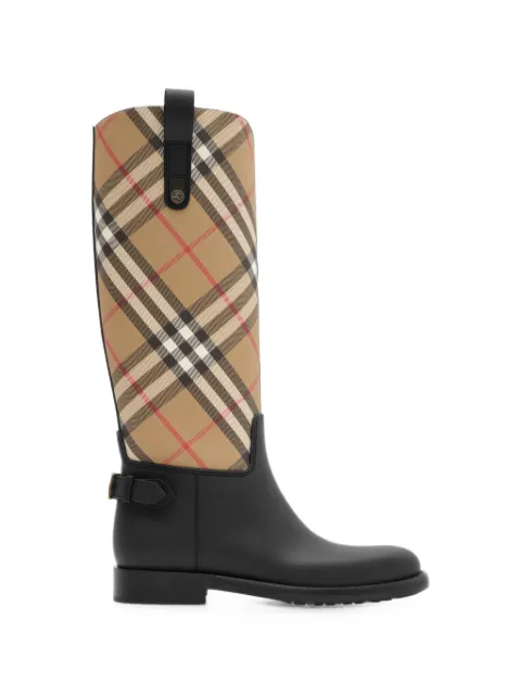 Burberry Check Cavalier outdoor boots