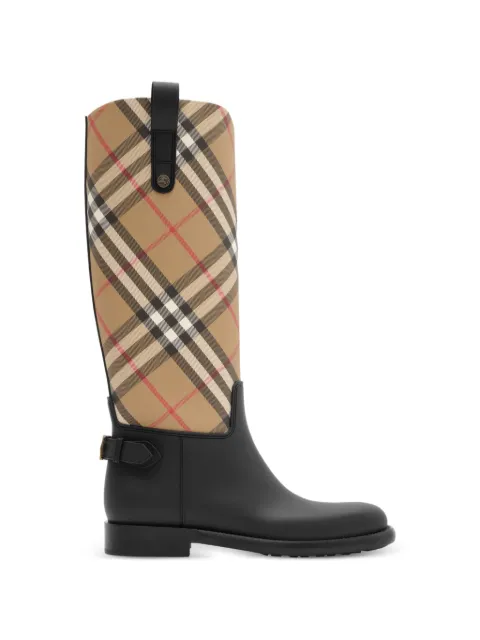 Burberry Check Cavalier outdoor boots