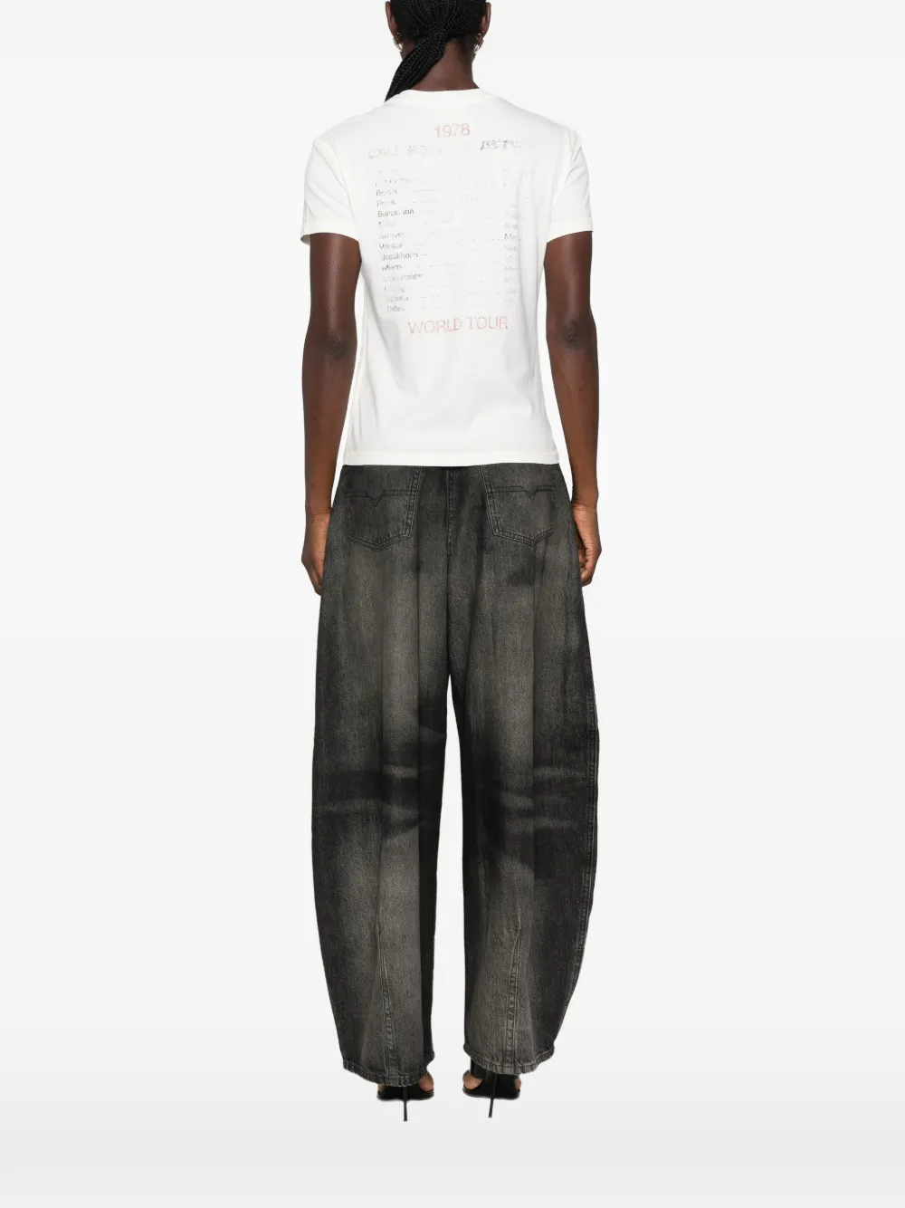 Diesel T-shirt met grafische print Wit