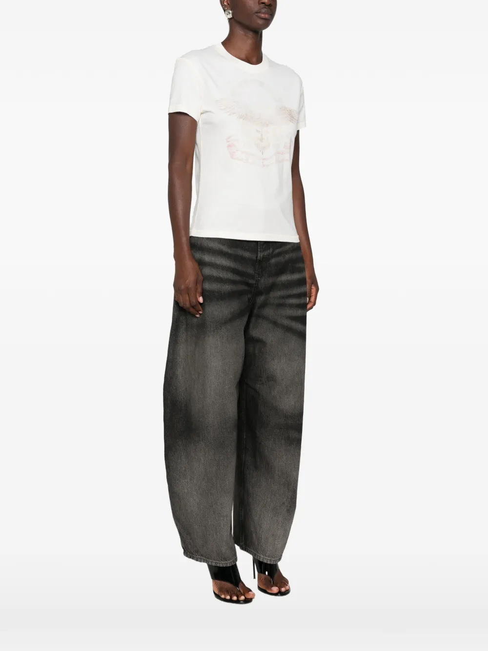 Diesel T-shirt met grafische print Wit