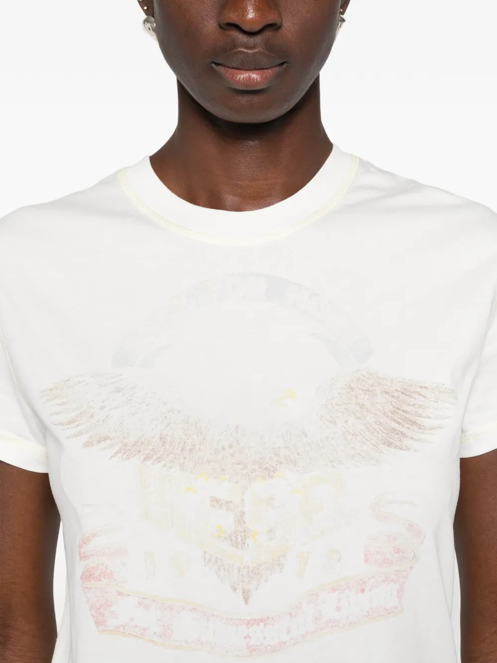 Diesel T-shirt met grafische print Wit