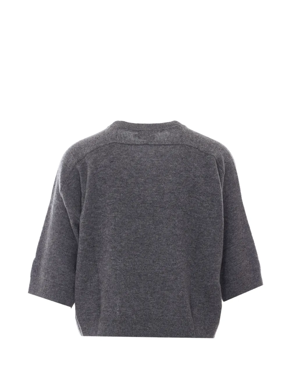 Not Shy Lilou short-sleeve sweater Grijs