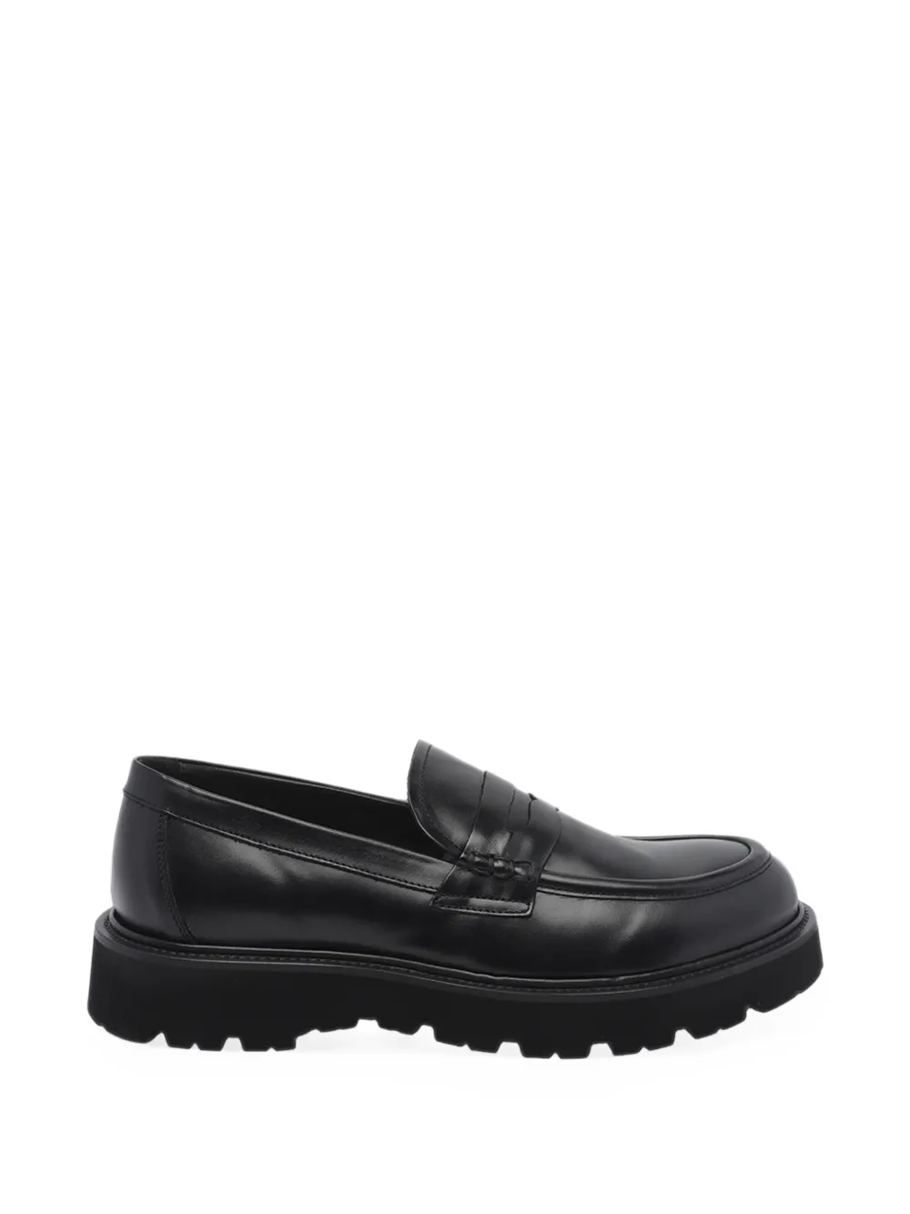 Pawelk's penny-slot leather loafers - Nero