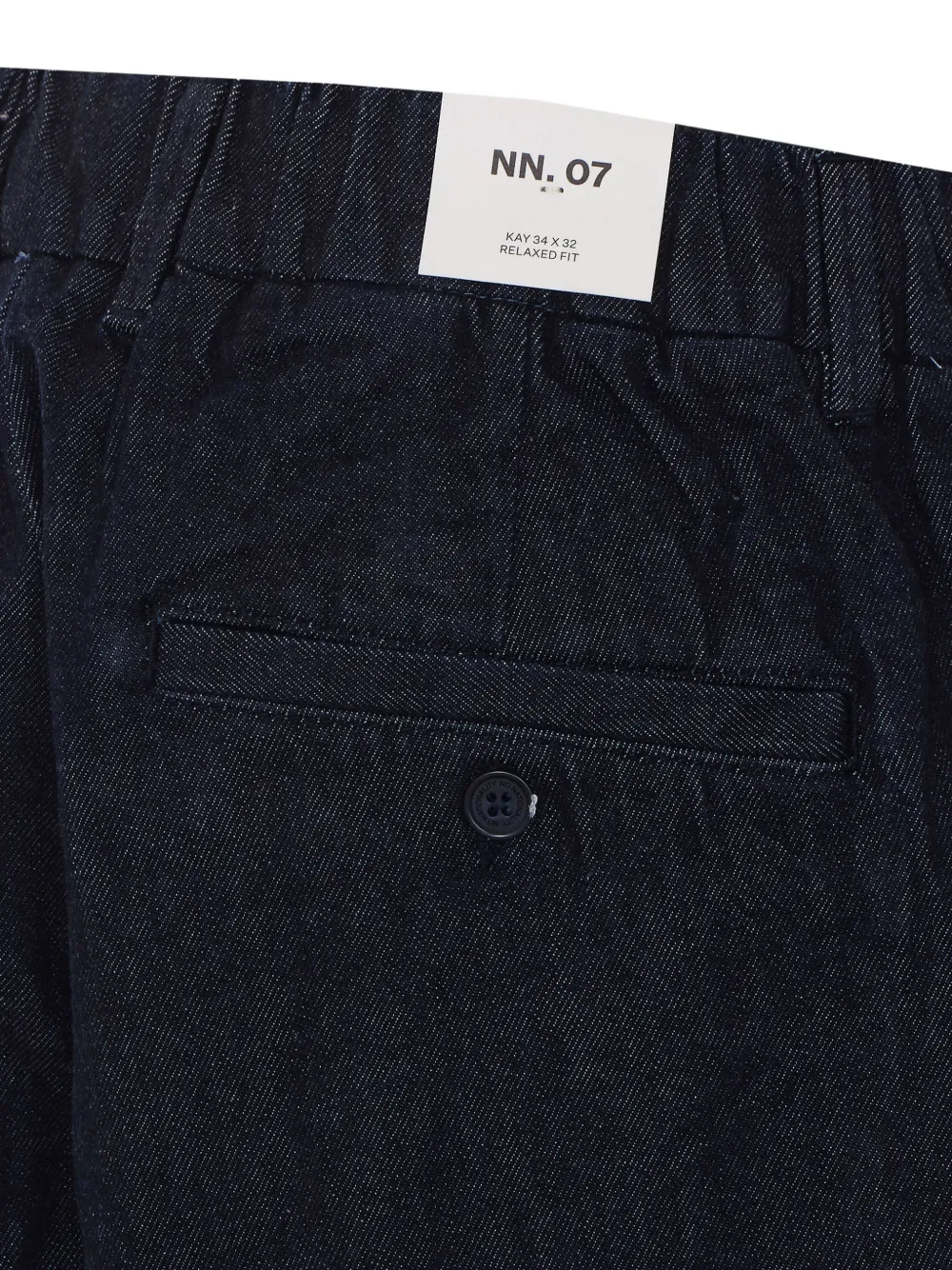 NN07 Kay biologisch katoenen broek Blauw