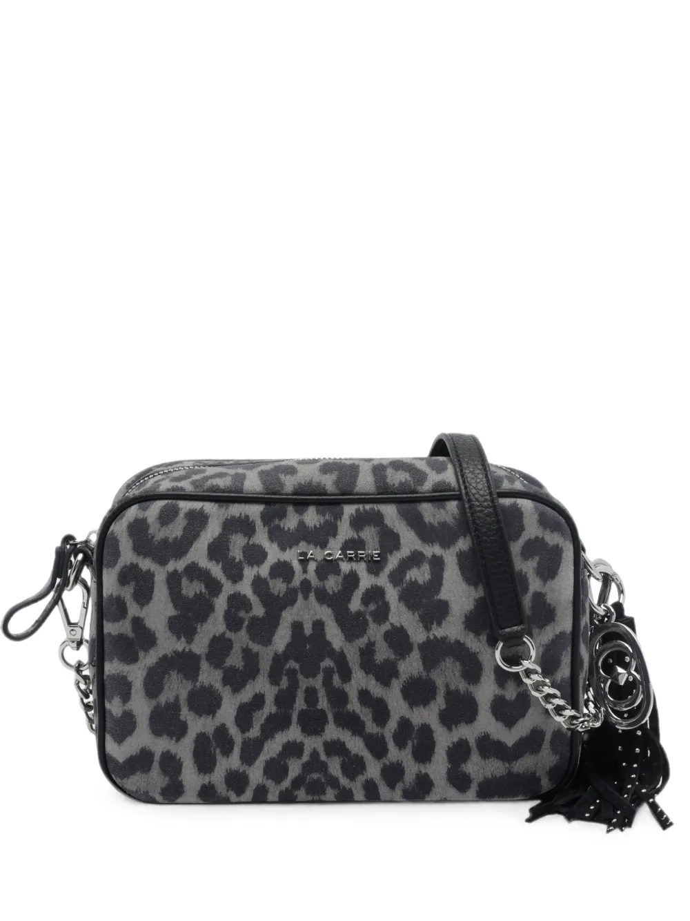 La Carrie Lio leopard-print cross body bag - Grigio