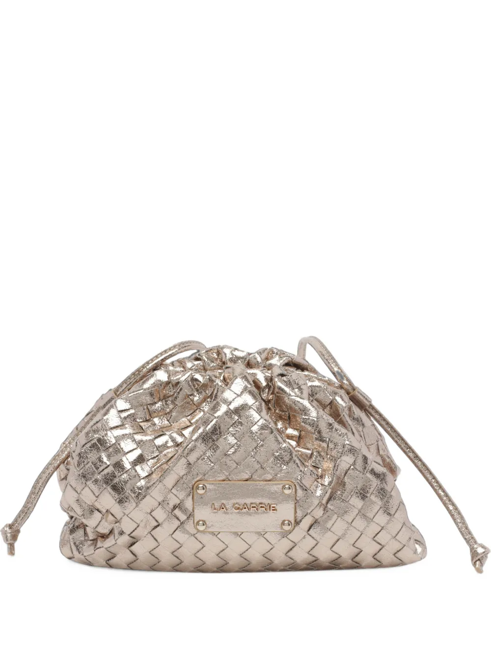 La Carrie woven cross body bag - Oro