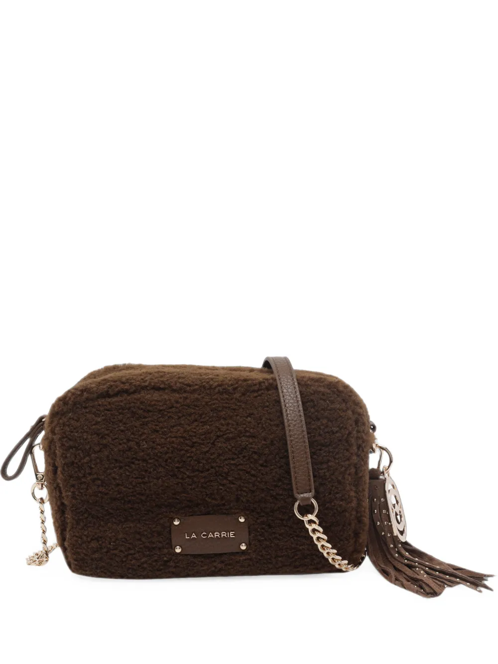 La Carrie logo-plaque shoulder bag