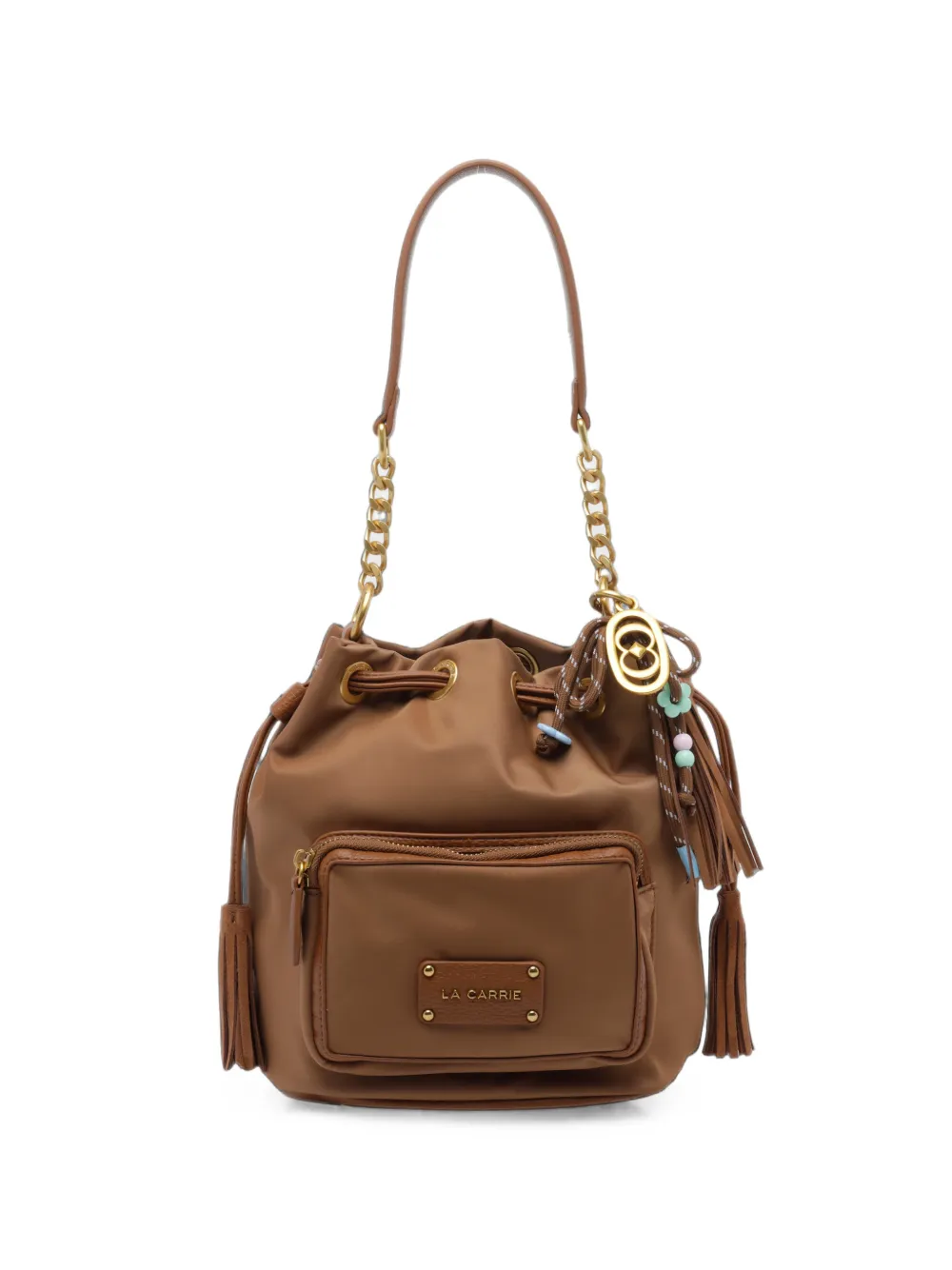 La Carrie Dark Wave bucket bag - Marrone