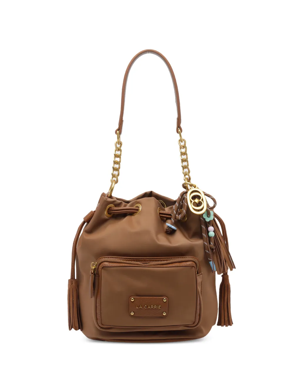 La Carrie Dark Wave bucket bag - Marrone