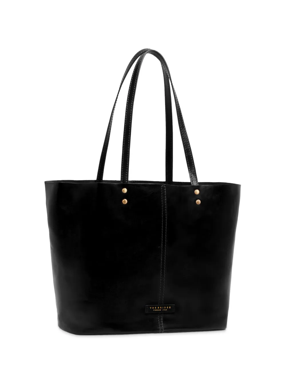 The Bridge Lisa leren shopper Zwart