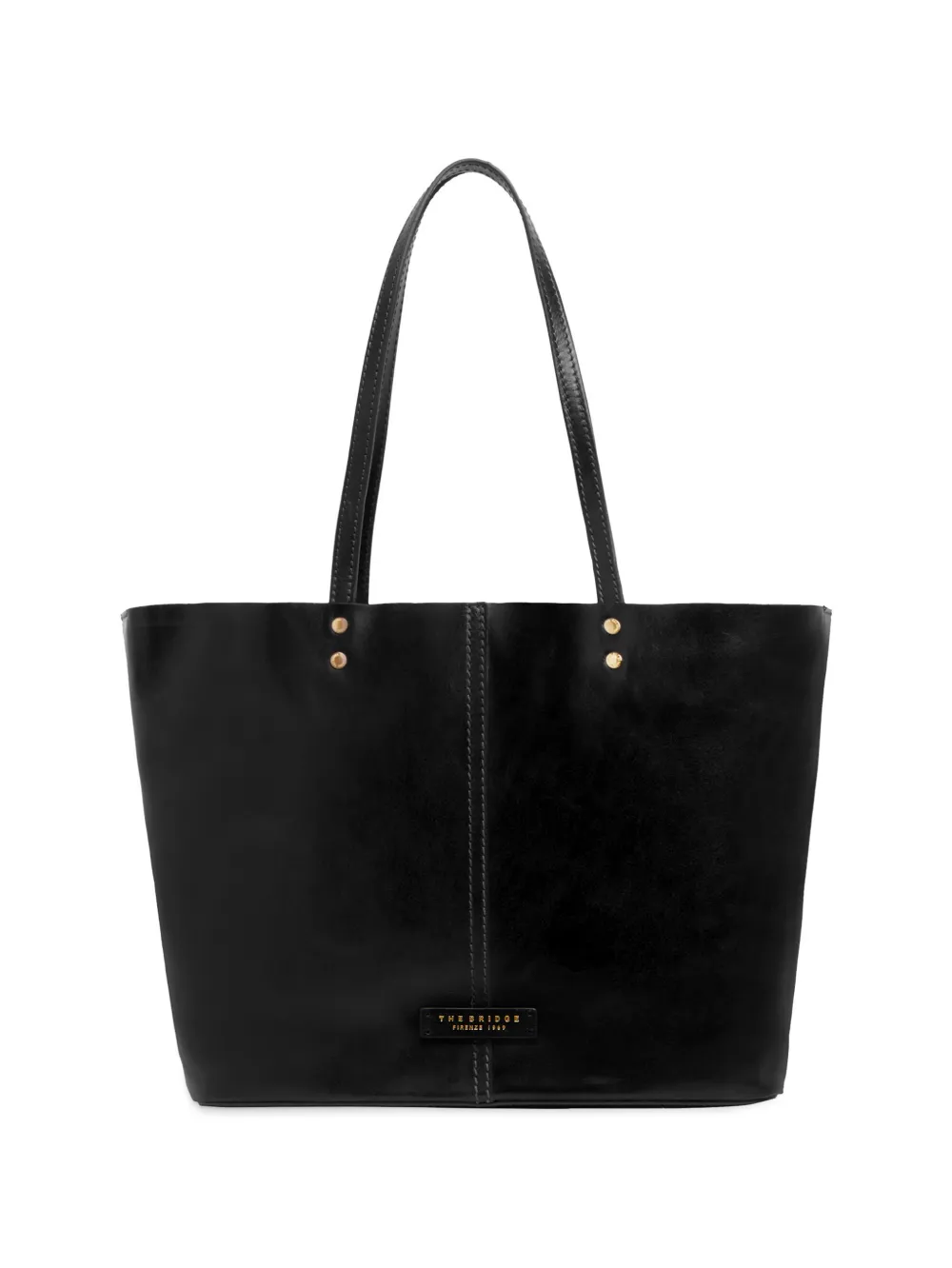 The Bridge Lisa leren shopper Zwart