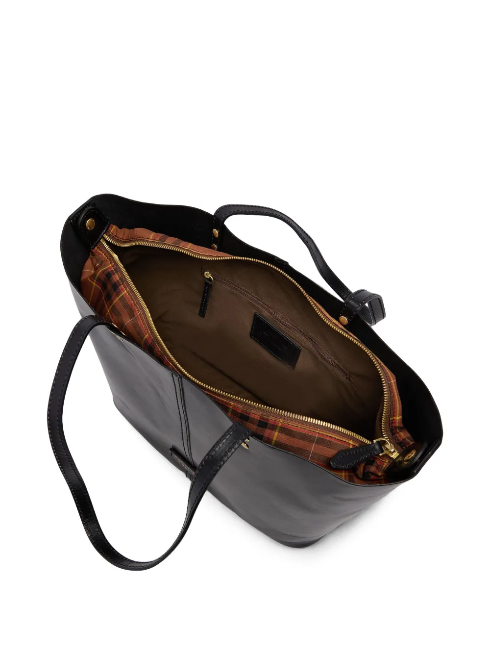 The Bridge Lisa leren shopper Zwart