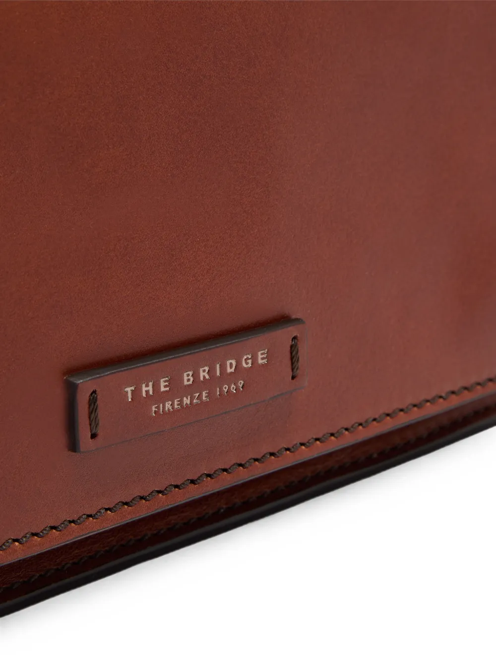 The Bridge leather messenger bag Bruin