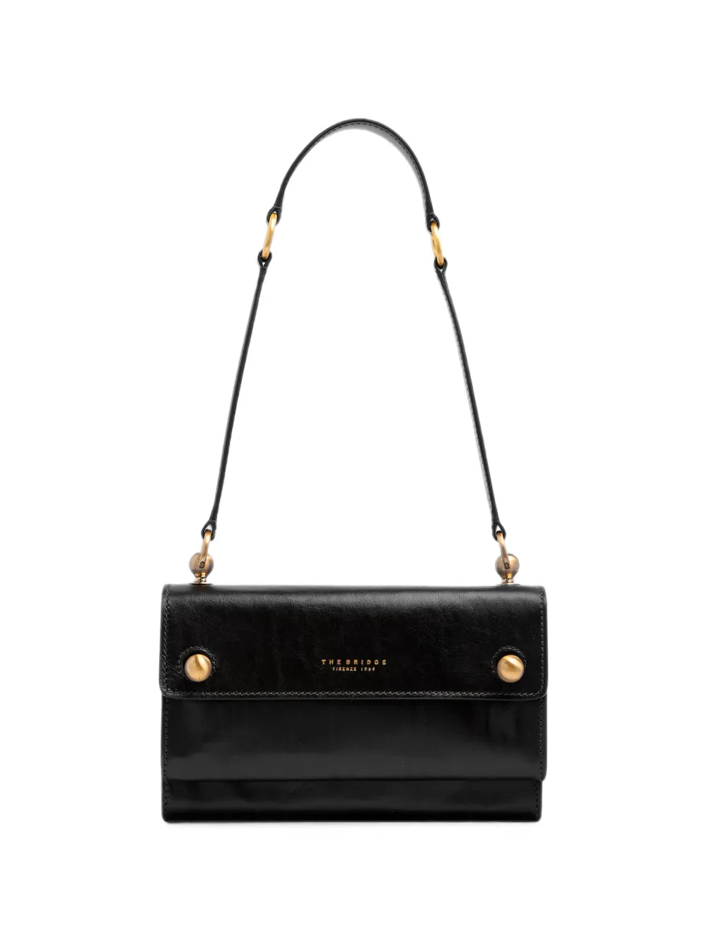 The Bridge leather shoulder bag - Black