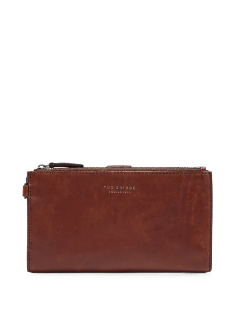 The Bridge leather smartphone-compartment wallet