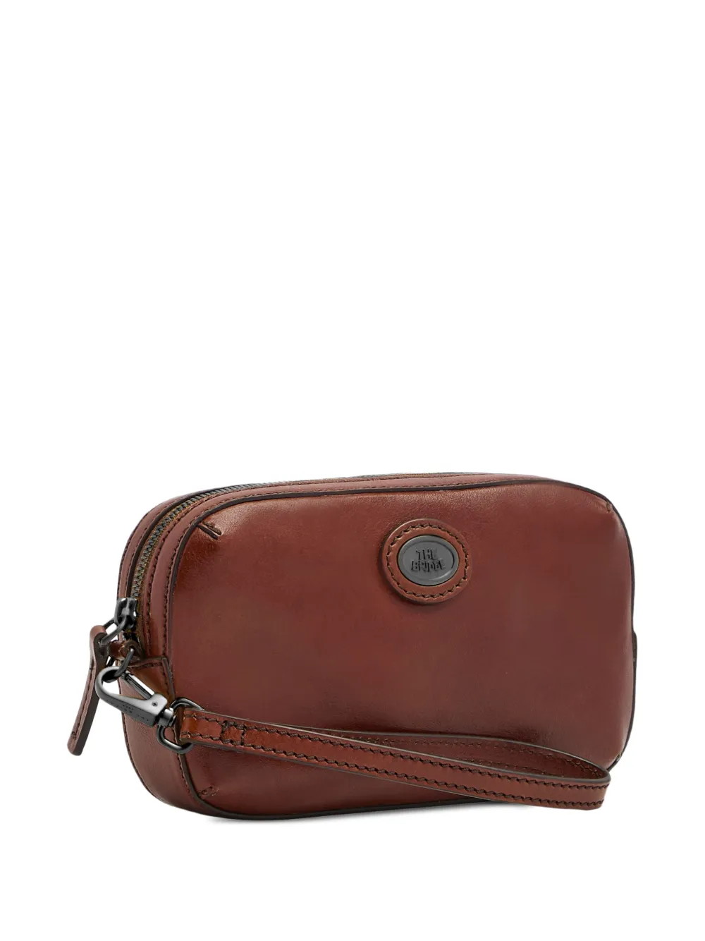 The Bridge Clutch met logoplakkaat Bruin