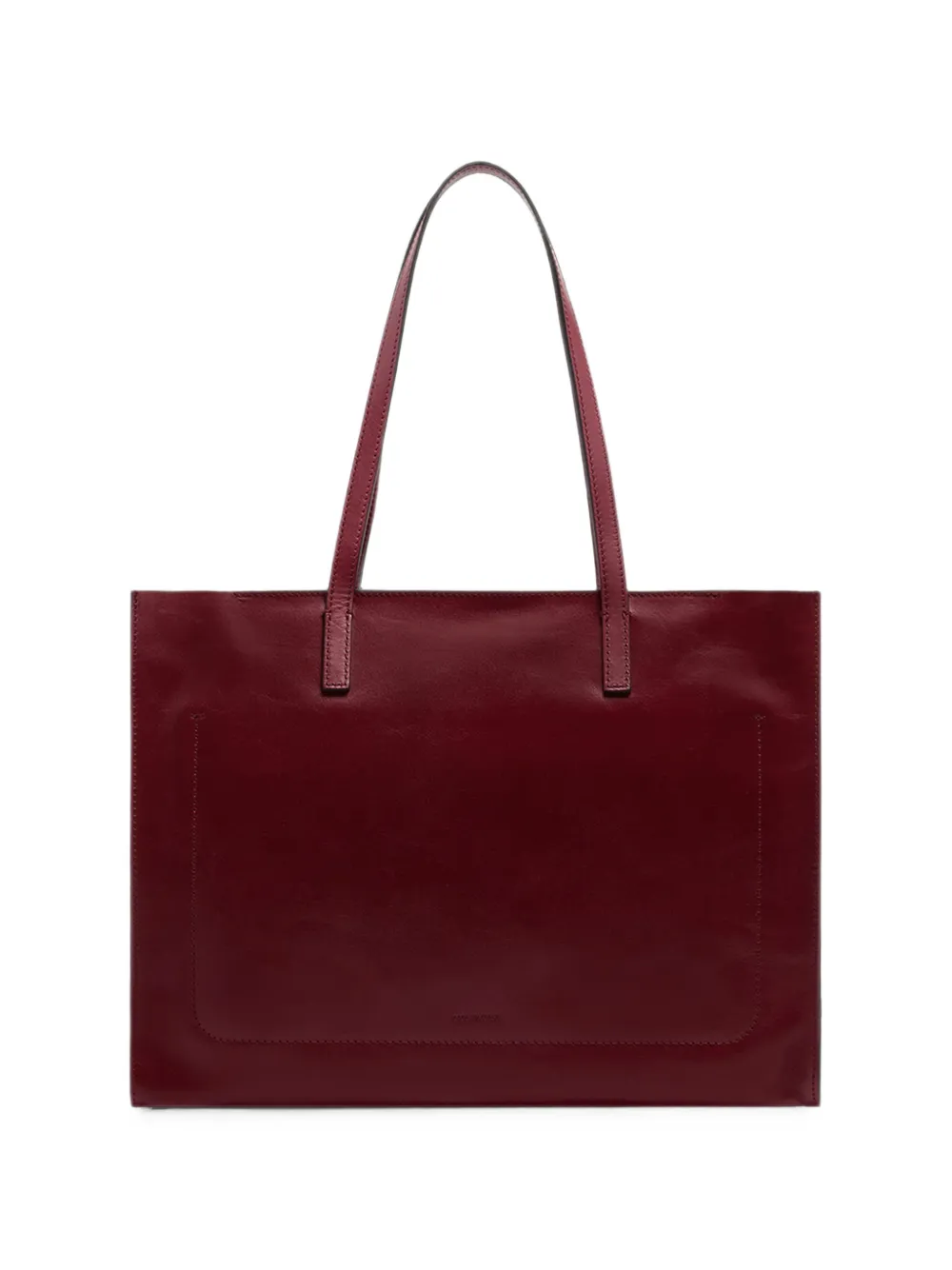 The Bridge Mirra leren shopper Rood