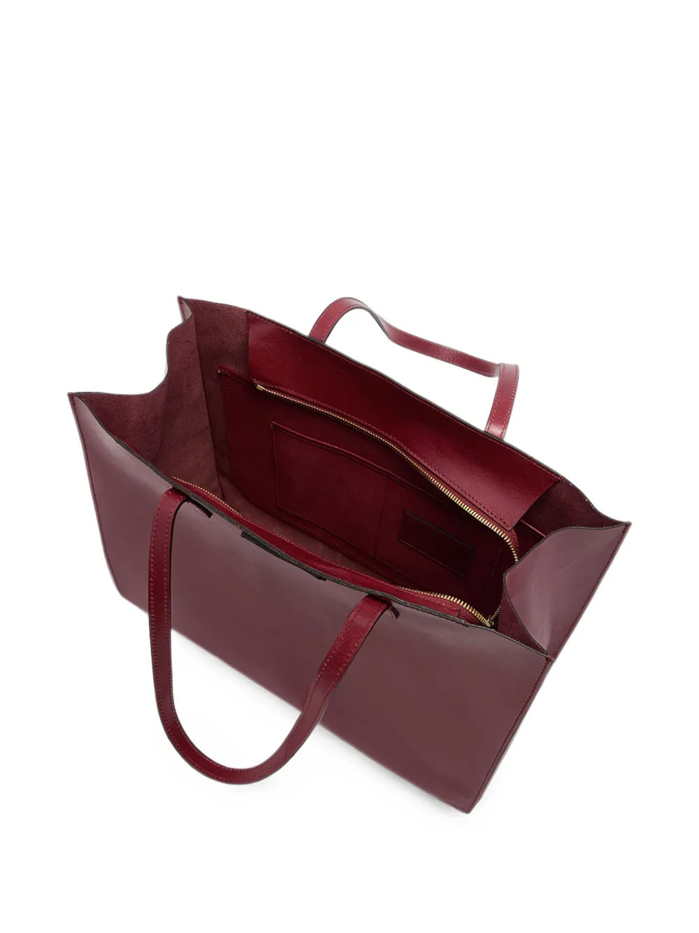 The Bridge Mirra leren shopper Rood