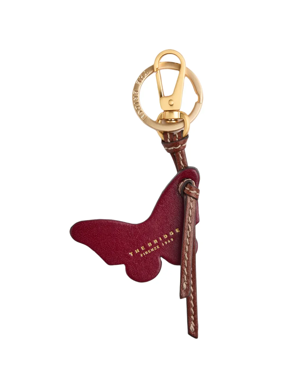 The Bridge butterfly leather keyring