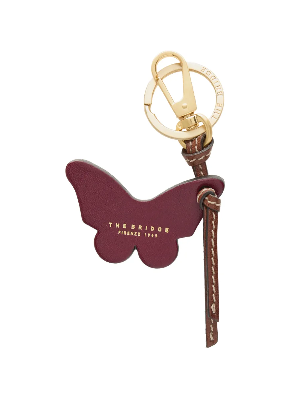 The Bridge butterfly leather keyring
