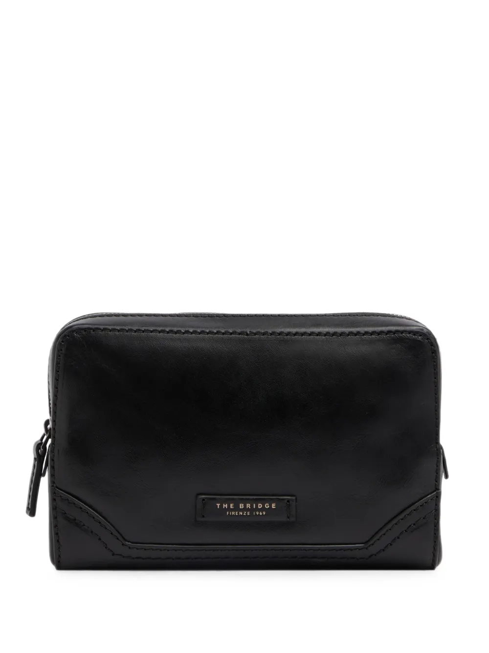 The Bridge Matteo leather clutch bag - Nero