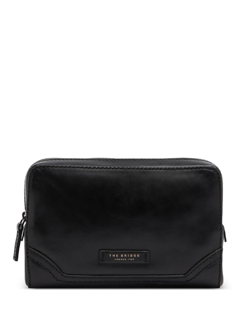 The Bridge Matteo leather clutch bag - Nero