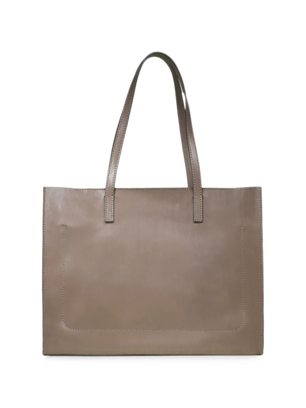 The Bridge Shopper met logoplakkaat Beige