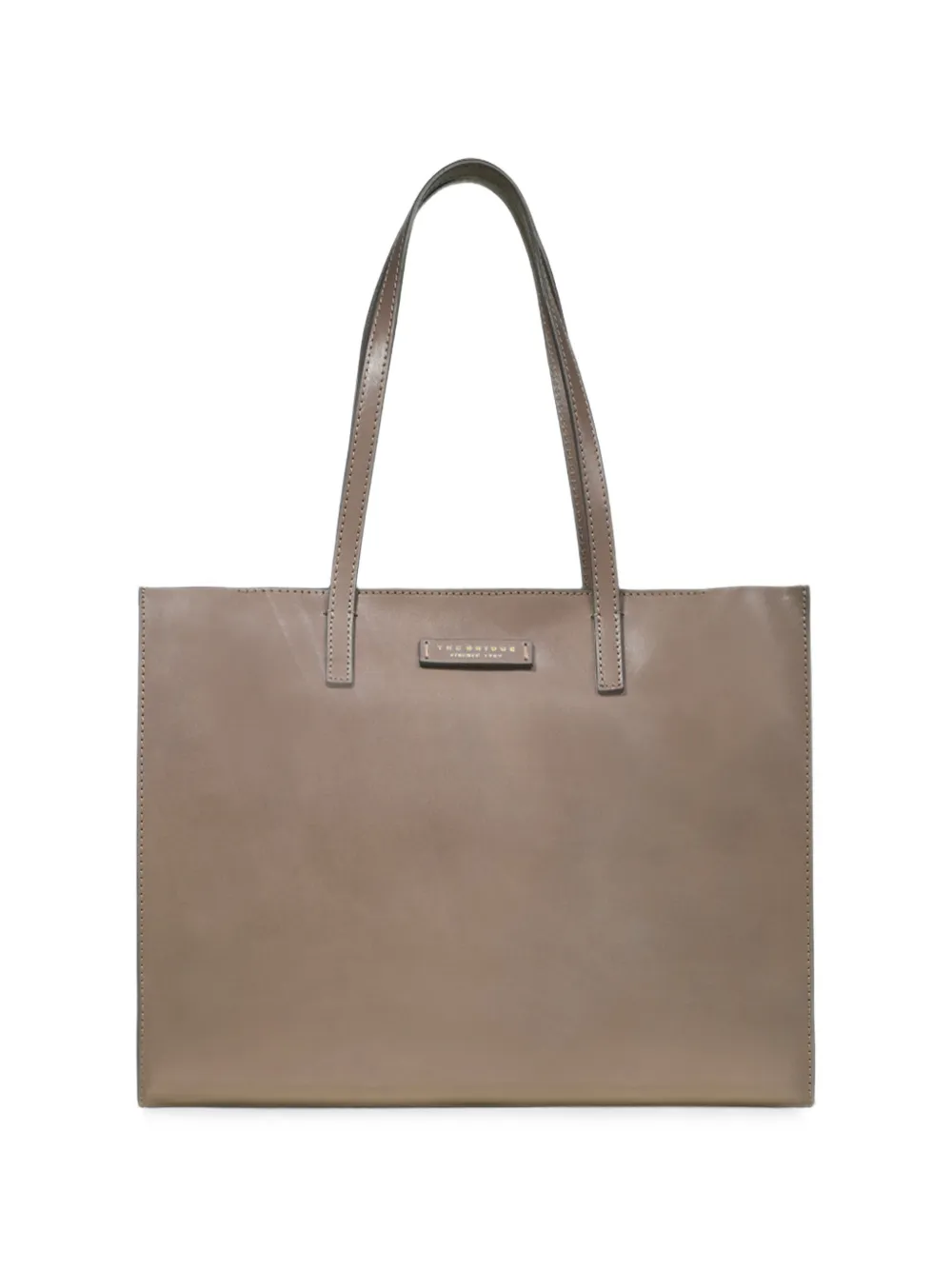 The Bridge logo-plaque leather tote bag