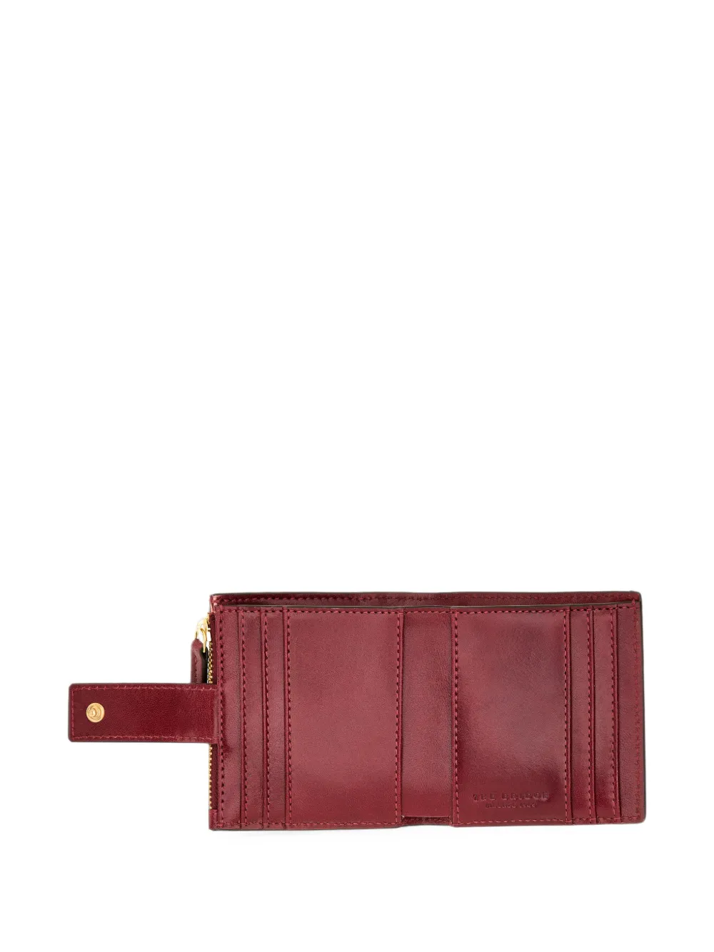 The Bridge bifold leather wallet Rood