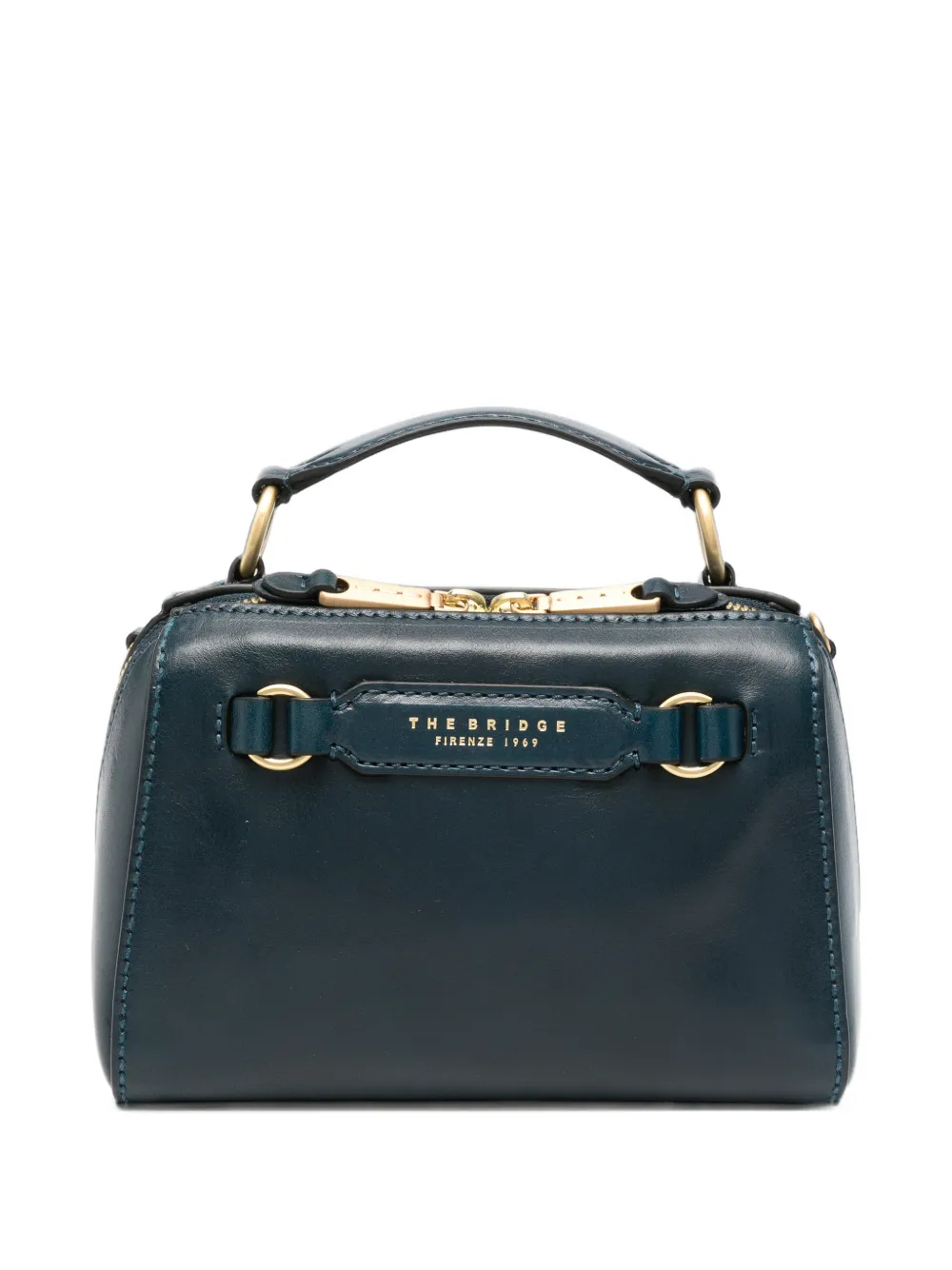 The Bridge Leren shopper Blauw