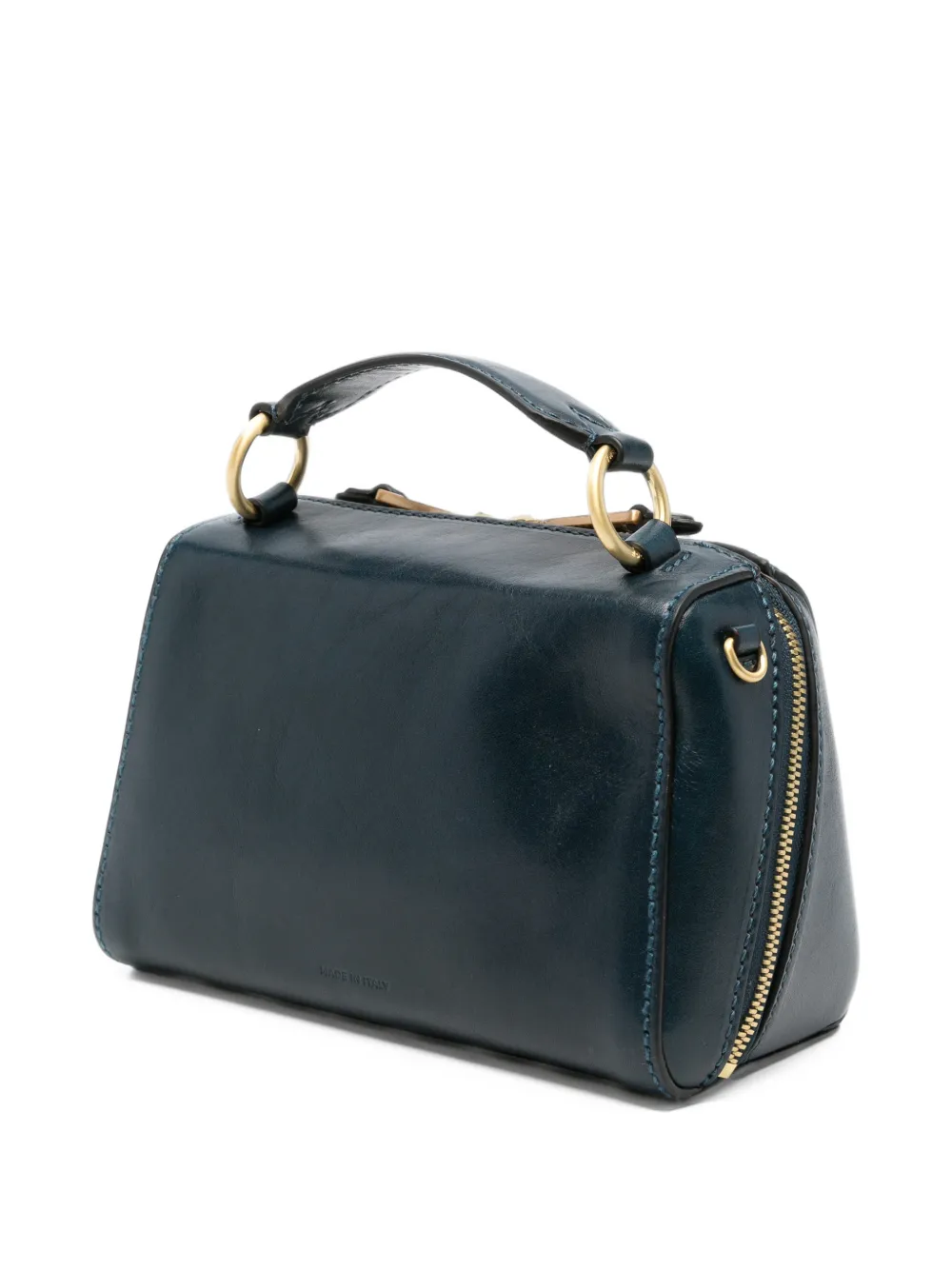 The Bridge Leren shopper Blauw