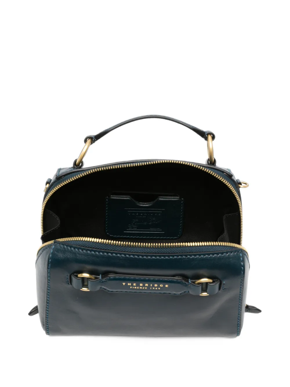 The Bridge Leren shopper Blauw