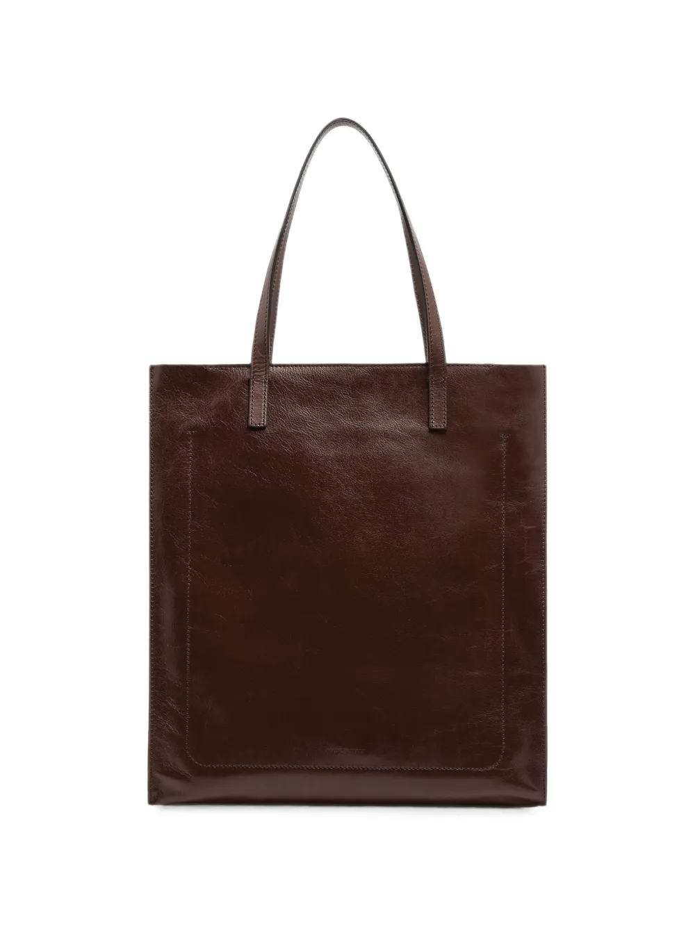 The Bridge Leren shopper Bruin