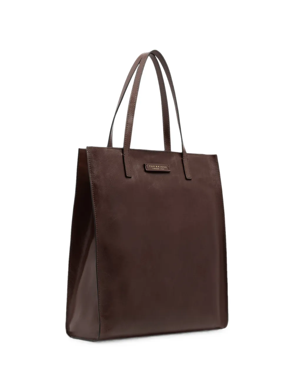 The Bridge Leren shopper Bruin