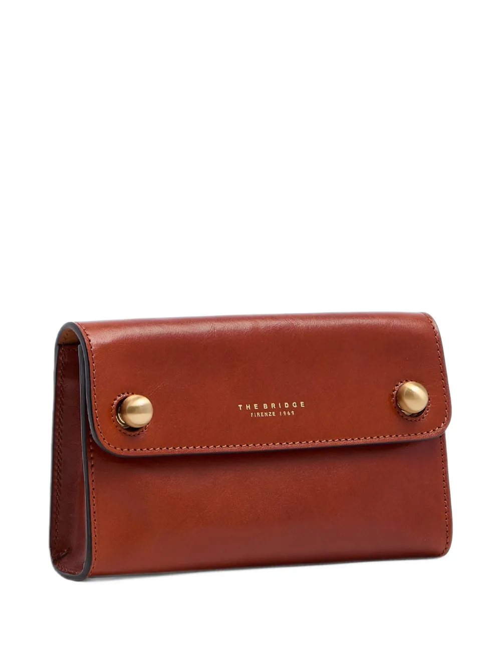 The Bridge Mara leren clutch Bruin