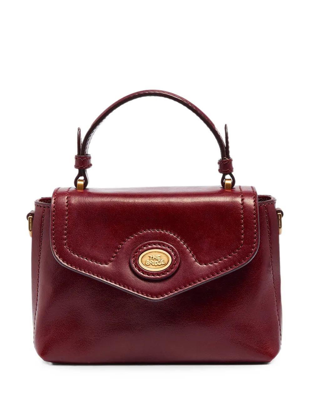 The Bridge mini leather tote bag - Rouge The Bridge mini leather tote bag - Rouge