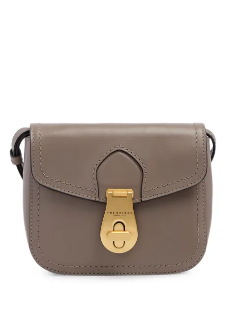 The Bridge buckle-detail leather cross body bag