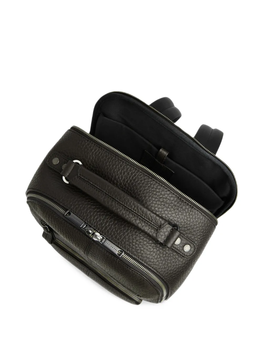 The Bridge Manfredi leather backpack Bruin