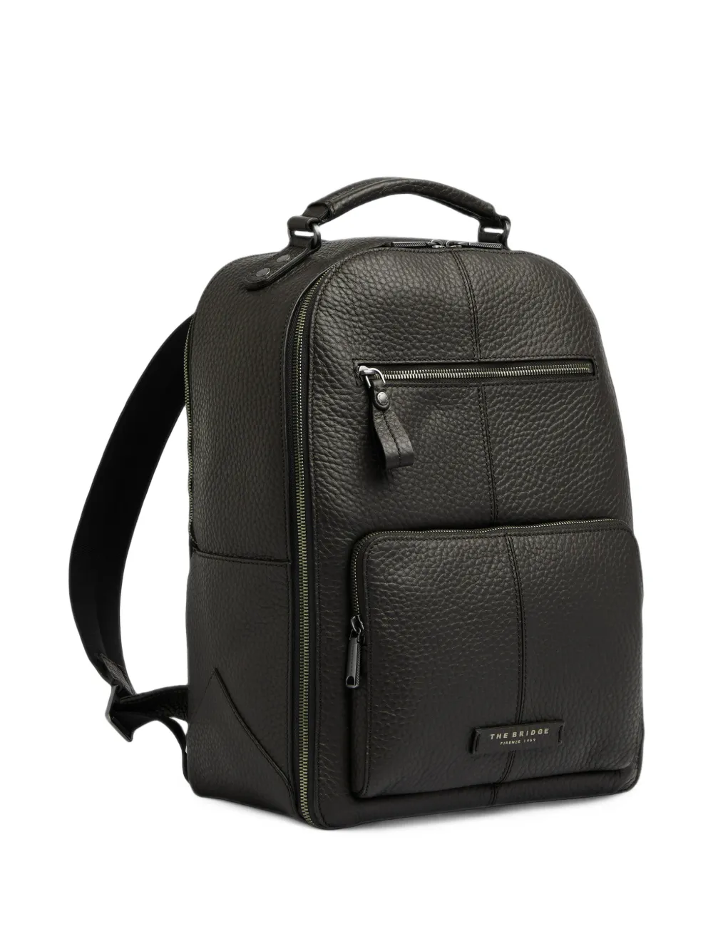 The Bridge Manfredi leather backpack Bruin