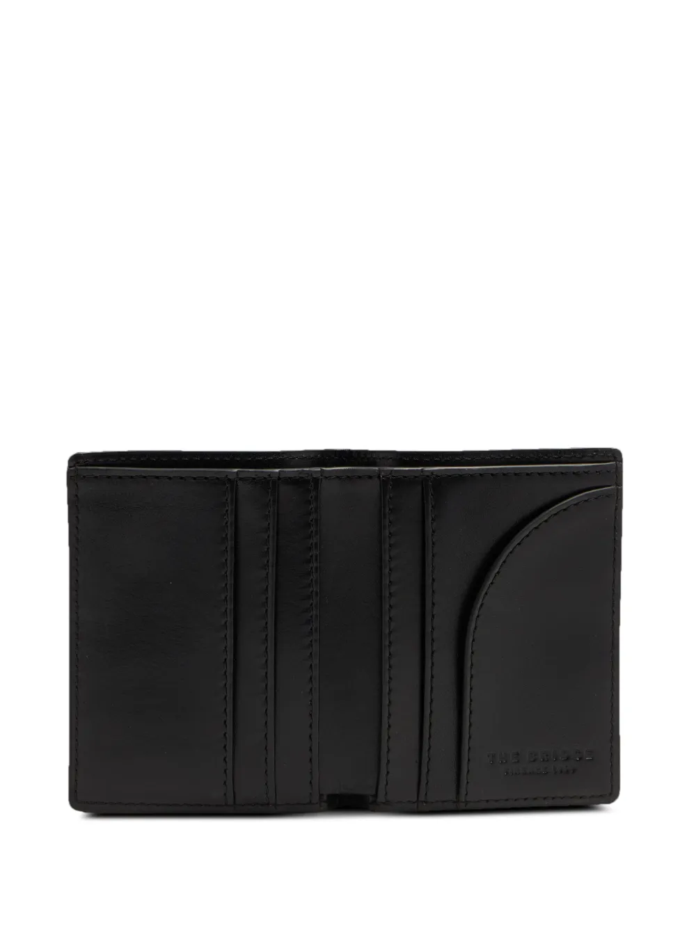 The Bridge Leren portemonnee met logoprint Zwart