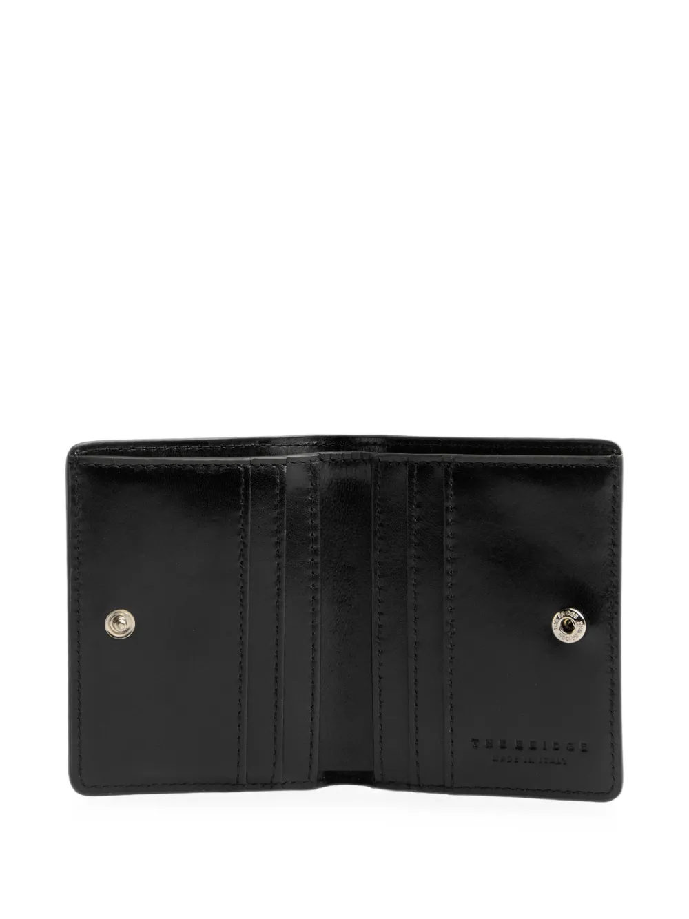 The Bridge Lara leren bifold portemonnee Zwart