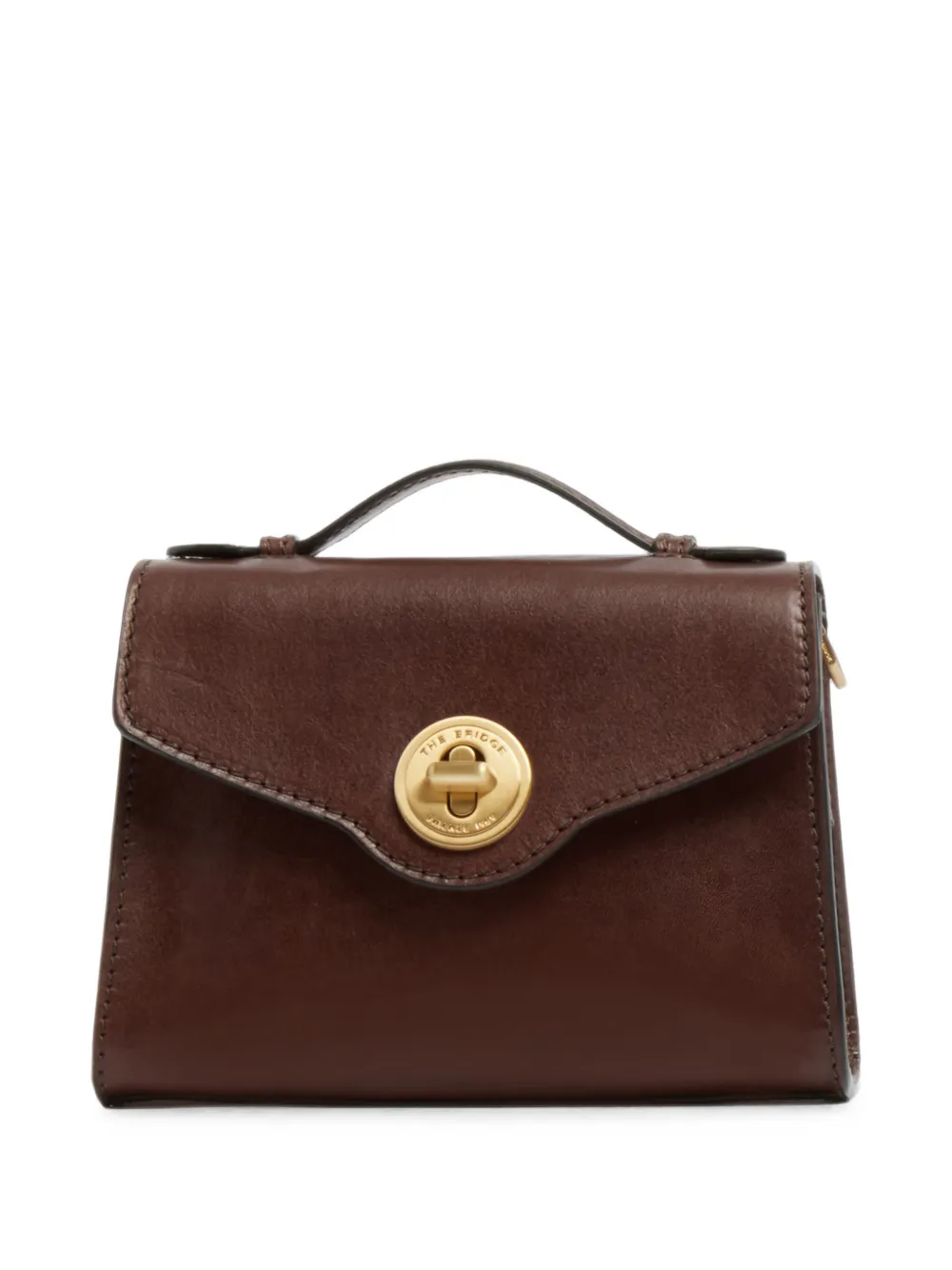 The Bridge twist-lock leather tote bag · OS