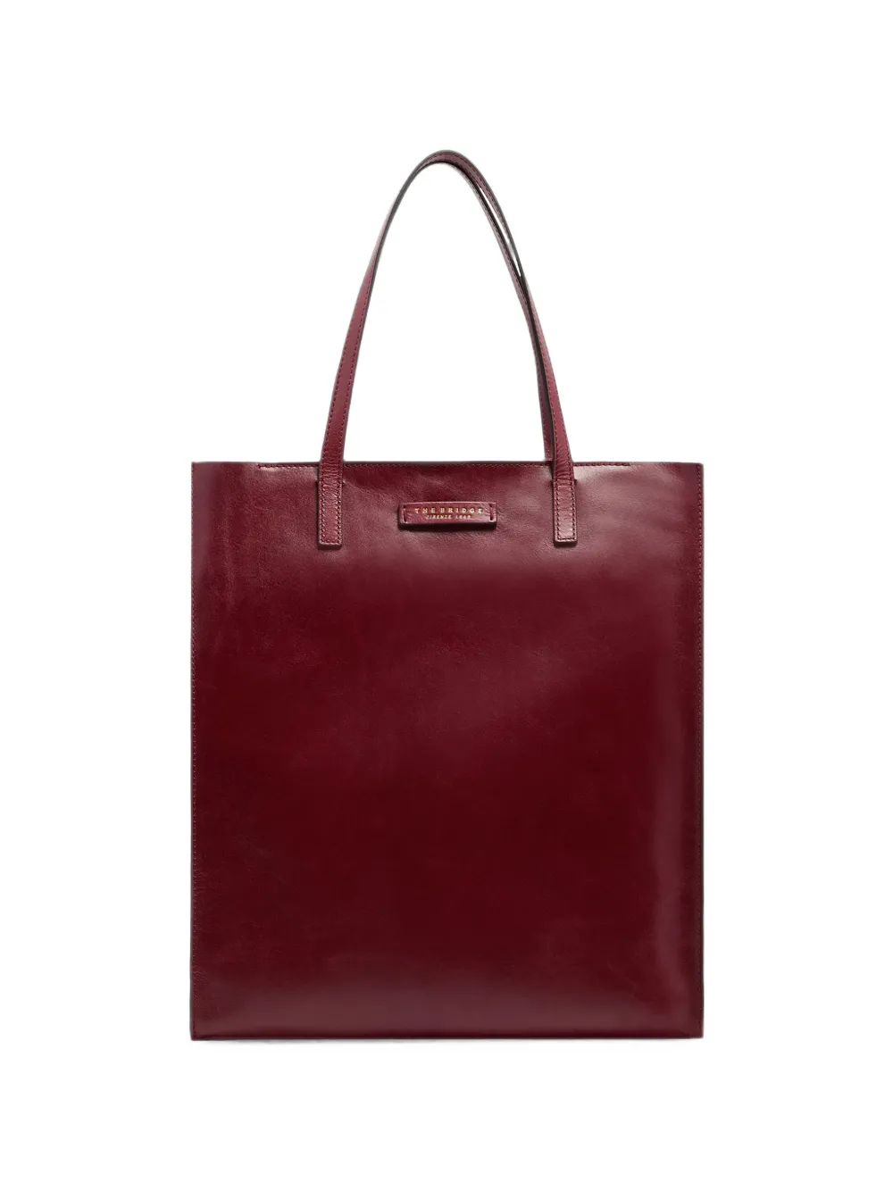 The Bridge bovine leather tote bag - Rouge The Bridge bovine leather tote bag - Rouge