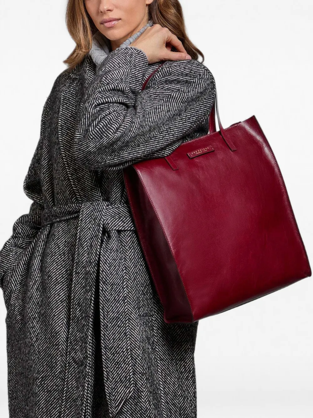 The Bridge Shopper van rundleer Rood